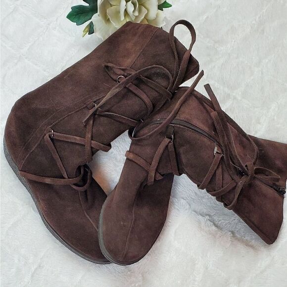 Steven Madden Tie Chocolate Brown Tall Boo… - Picture 2 of 6